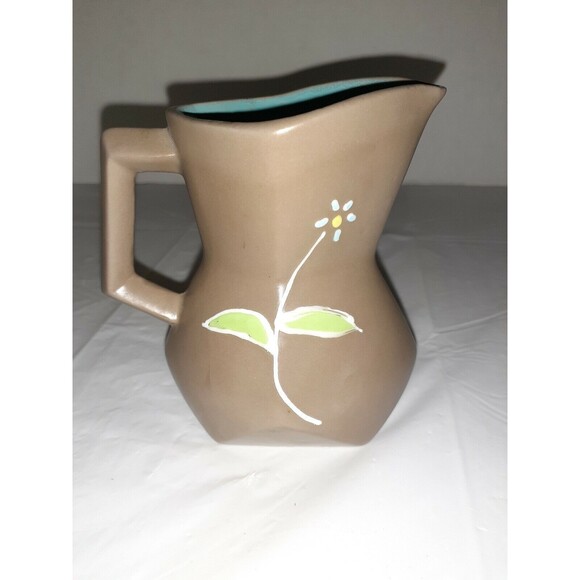 Vtg Ucagco Ceramics Japan MCM 4.5 In Pitcher Creamer Boho - Picture 3 of 10